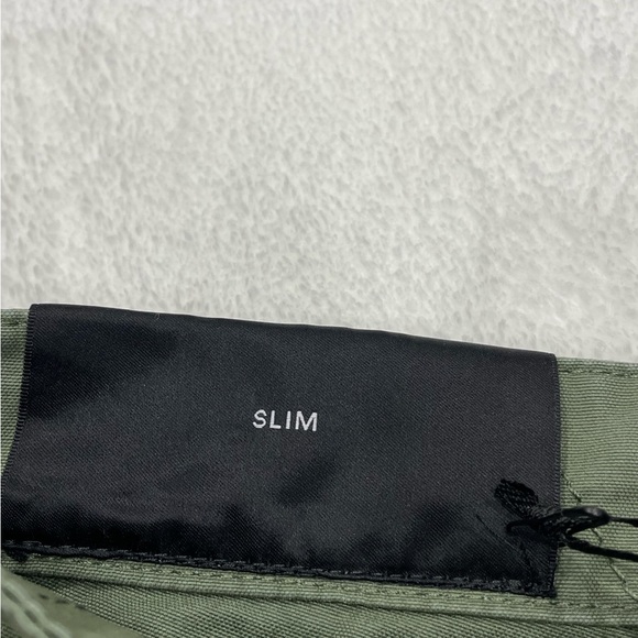 Balmain GREEN KHAKI SLIM CUT RIDGED COTTON CARGO JEANS MEN’S 30 - Picture 7 of 10